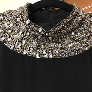 Sheath LBD with beaded choker top.